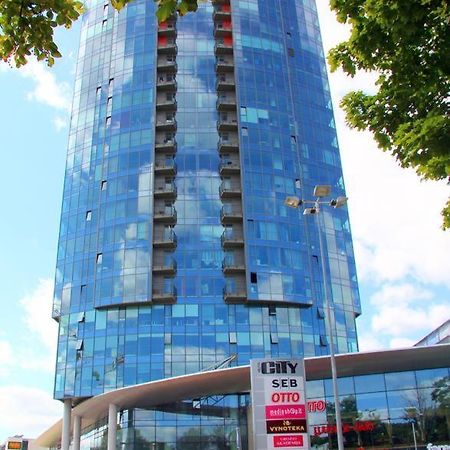 Helios Luxury Apartment In Vilnius Skyscraper Exteriér fotografie